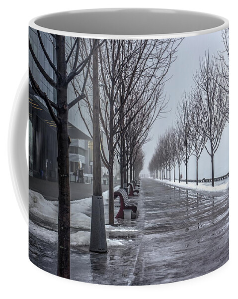 Winter Coffee Mug featuring the photograph Path Through Fog by Nicky Jameson