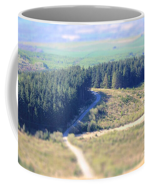 Trees Coffee Mug featuring the photograph Path Through The Trees by Vicki Spindler