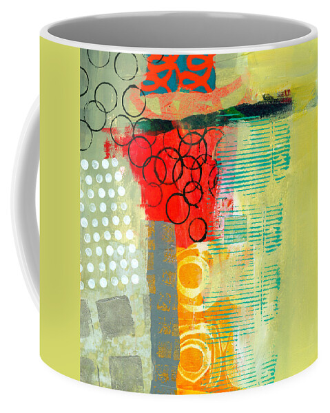 Pattern Coffee Mug featuring the painting Pattern Study #3 by Jane Davies