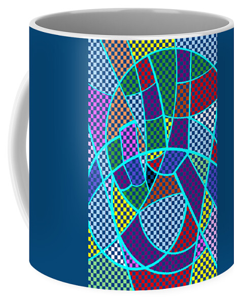 Colorful Coffee Mug featuring the digital art Peace 5 of 12 by Randall J Henrie