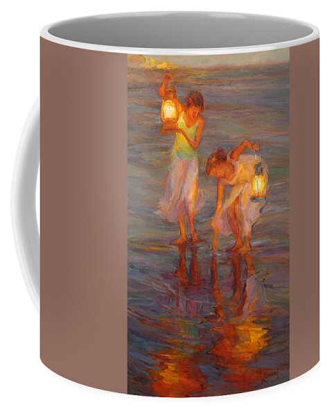 Beach Coffee Mug featuring the painting Peace by Diane Leonard