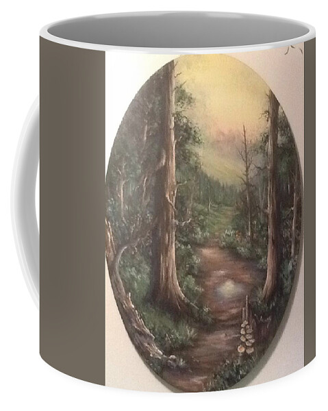 Path Coffee Mug featuring the painting Peace time by Megan Walsh
