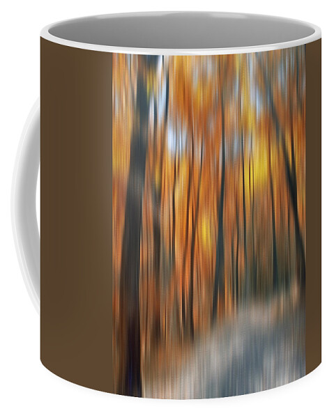 Autumn Coffee Mug featuring the photograph Peaceful Path by Susan Candelario