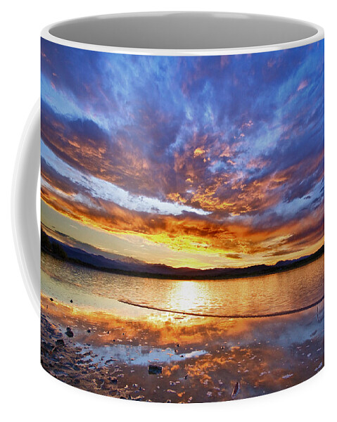 Gold Coffee Mug featuring the photograph Peaceful Reflections by James BO Insogna