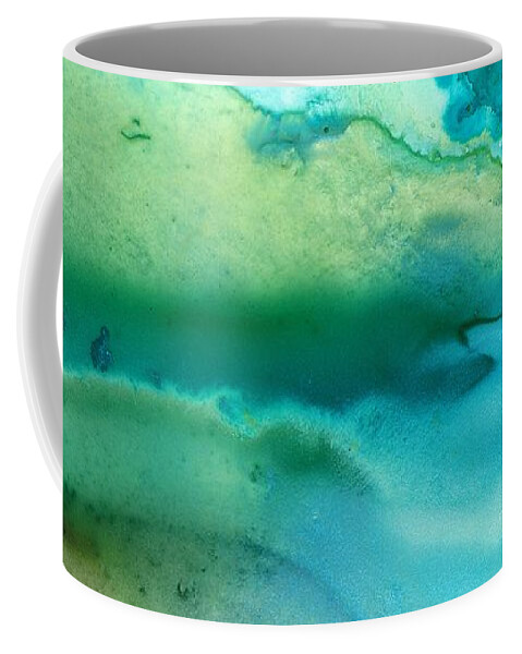 Abstract Coffee Mug featuring the painting Peaceful Understanding by Sharon Cummings