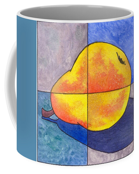 Pear Coffee Mug featuring the painting Pear I by Micah Guenther