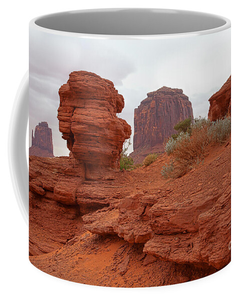 Utah Coffee Mug featuring the photograph Pedestal by Jim Garrison