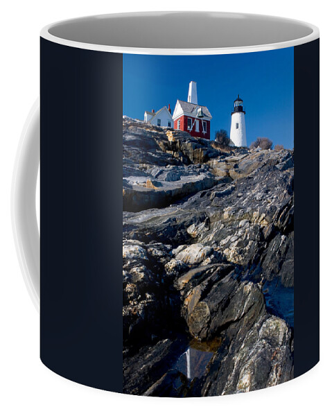 Lighthouse Coffee Mug featuring the photograph Pemaquid Lighthouse by Brent L Ander