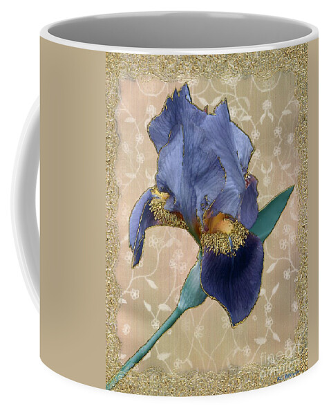Iris Coffee Mug featuring the painting Penny Postcard Florentine by RC DeWinter