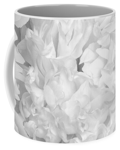 Peony Coffee Mug featuring the photograph Peony petals by Denise Beverly