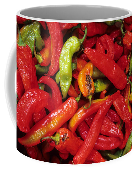 Peppers Coffee Mug featuring the photograph Peppers At Street Market by William H. Mullins