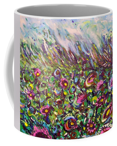Nature Coffee Mug featuring the painting Perceptions of a Change of Seasons by Catherine Gruetzke-Blais