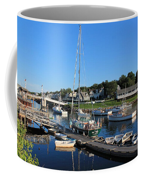 Maine Coffee Mug featuring the photograph Perkins Cove Ogunquit Maine 2 by Michael Saunders