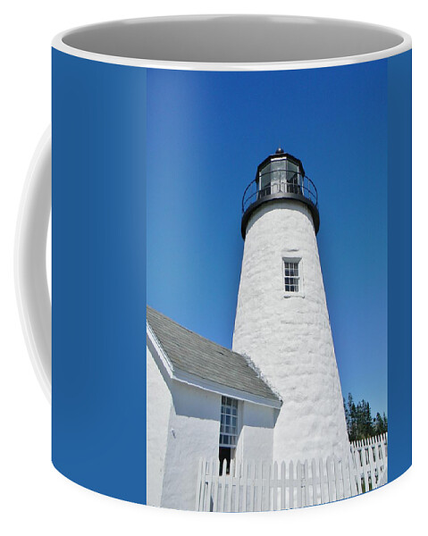 Pemaquid Lighthouse Coffee Mug featuring the photograph Pemaquid Lighthouse by Jean Goodwin Brooks