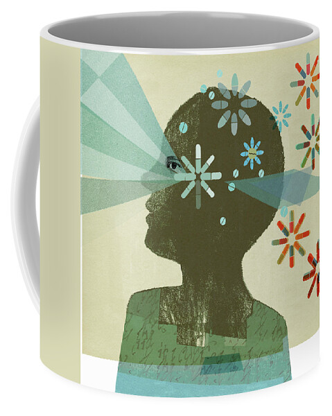 Abundance Coffee Mug featuring the photograph Person Seeing The Way Forward by Ikon Images