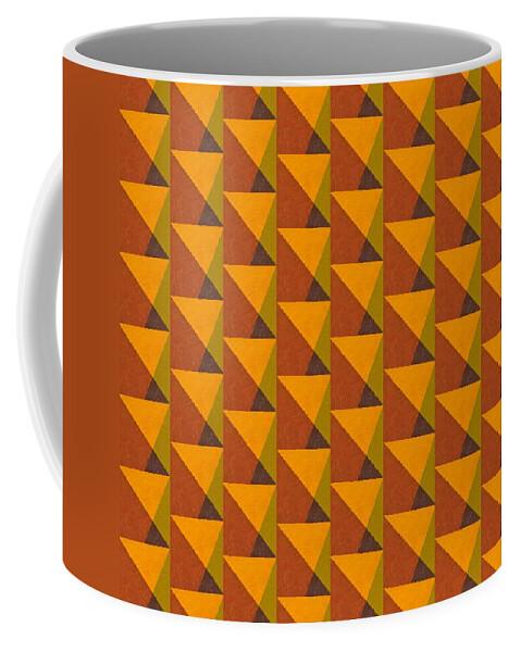 Abstract Coffee Mug featuring the painting Perspective Compilation 12 by Michelle Calkins