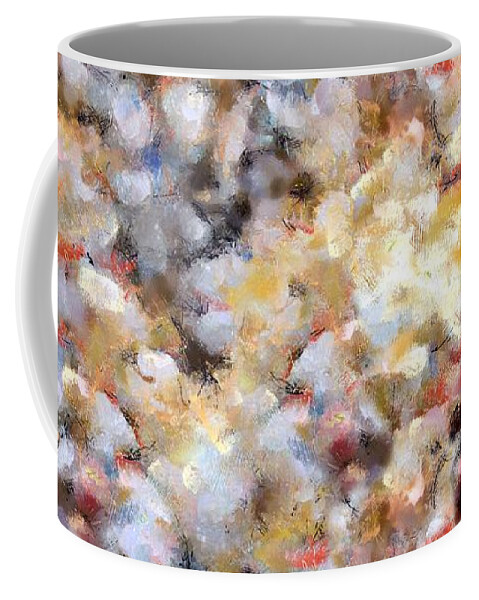 Petals Coffee Mug featuring the painting Petal Riot by RC DeWinter