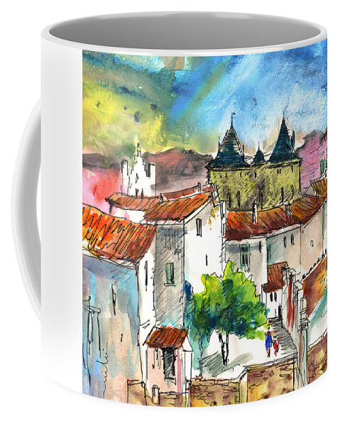 Travel Coffee Mug featuring the painting Pezens 04 by Miki De Goodaboom