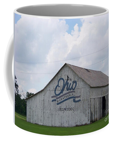 Ohio Coffee Mug featuring the photograph Pickaway County Bicentennial Barn by Charles Robinson