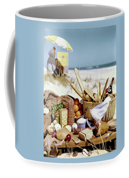 Picnic Display On The Beach Coffee Mug