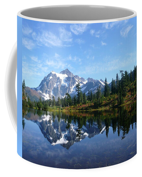 Mount Shuksan Coffee Mug featuring the photograph Picture Lake by Priya Ghose