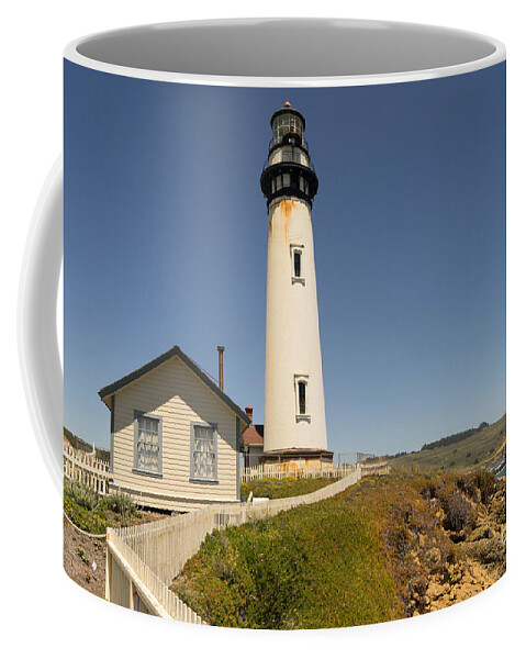 Bayarea Coffee Mug featuring the photograph Pigeon Point Lighthouse in the Coast of California DSC1297 by Wingsdomain Art and Photography