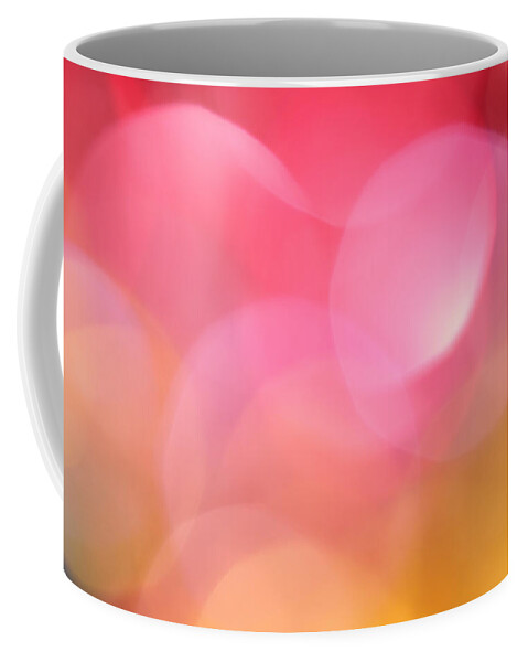 Abstract Coffee Mug featuring the photograph Pink Moon by Dazzle Zazz