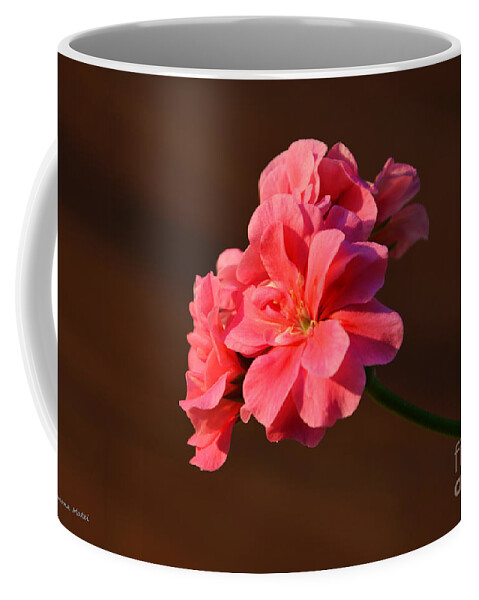 Flower Coffee Mug featuring the photograph Pink by Ramona Matei