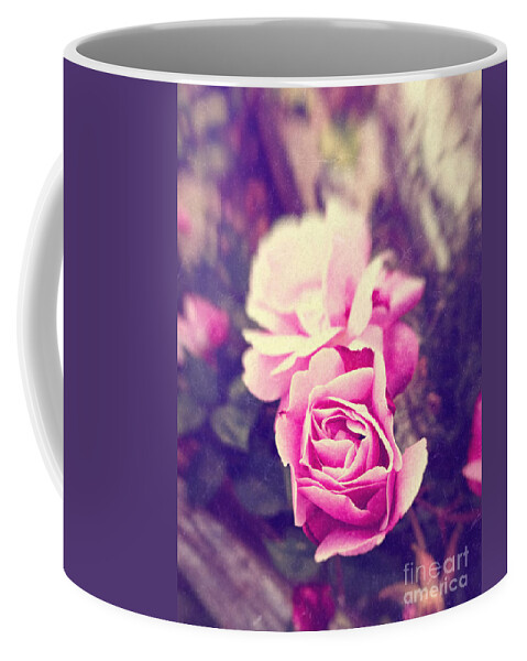 Beautiful Coffee Mug featuring the photograph Pink roses by Silvia Ganora