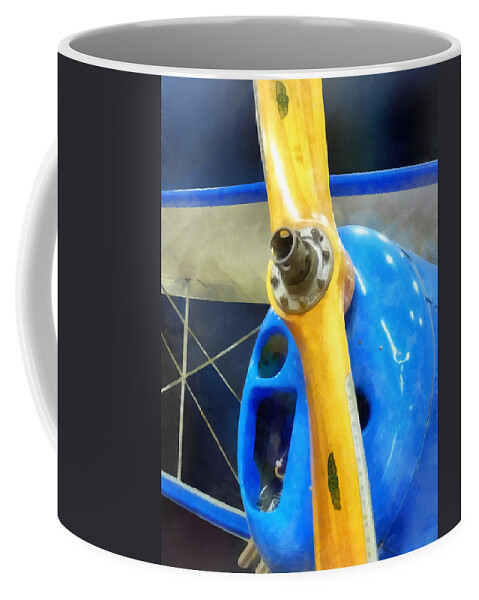 Pilot Coffee Mug featuring the photograph Planes - Great Lakes Sport Trainer by Susan Savad