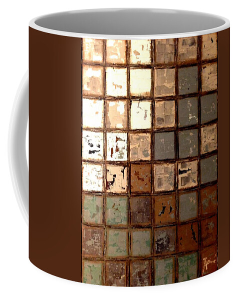 Plastered Coffee Mug featuring the digital art Plastered Wall by Linda Bailey