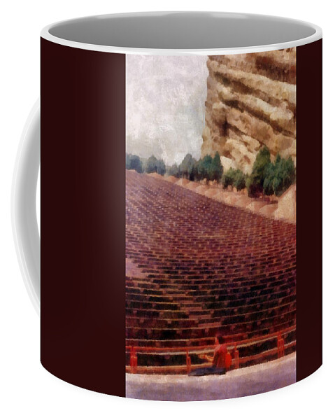 Red Rocks Coffee Mug featuring the photograph Playing at Red Rocks by Michelle Calkins