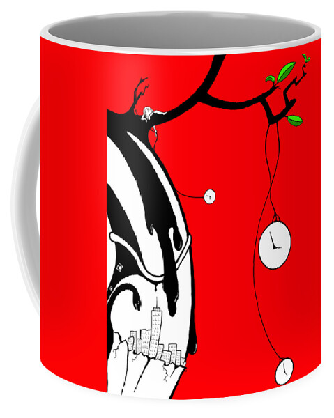 Girl Coffee Mug featuring the digital art Playing with Time by Craig Tilley