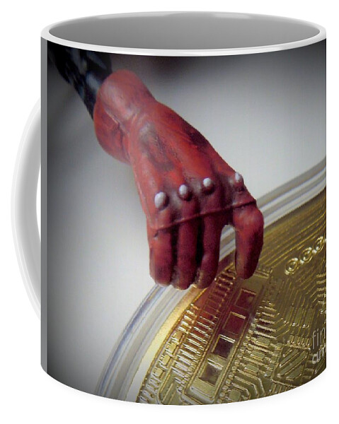 Bitcoin Coffee Mug featuring the photograph Plug In by Renee Trenholm