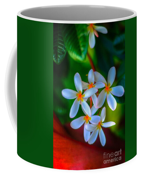 Plumeria Coffee Mug featuring the photograph Plumeria Tropics by Kelly Wade