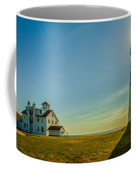 Point Judith Lighthouse Coffee Mug featuring the photograph Point Judith Light by Brian MacLean