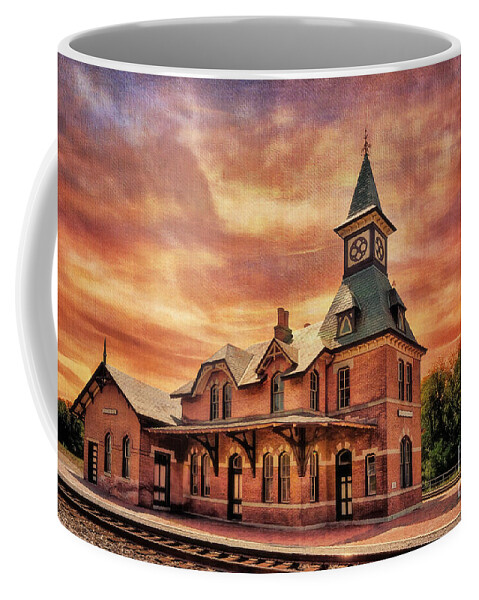 Point Of Rocks Train Station Coffee Mug featuring the photograph Point of Rocks Train Station by Lois Bryan