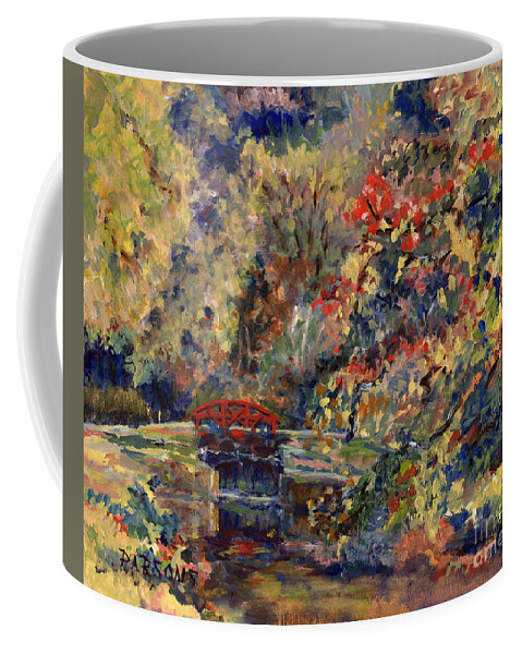Point Pleasant Lock Coffee Mug featuring the painting Point Pleasant Lock in Bucks County by Pamela Parsons