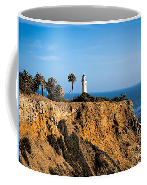 California Coffee Mug featuring the photograph Point Vicente Lighthouse by Eleanor Abramson