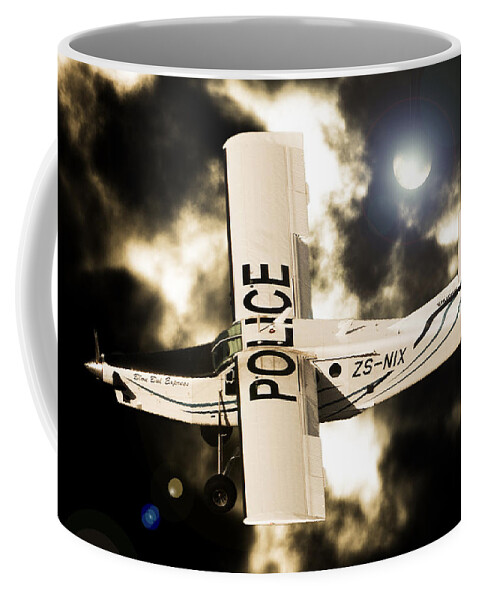Pilatus Pc6 Porter Coffee Mug featuring the photograph Police Porter by Paul Job