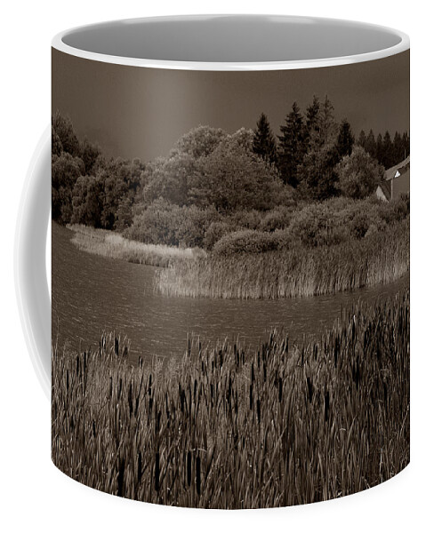 Blato Coffee Mug featuring the photograph Pond at Blato by Michael Kirk