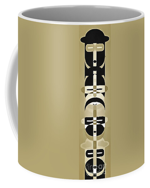Pop Coffee Mug featuring the photograph Pop Art People Totem 3 by Edward Fielding