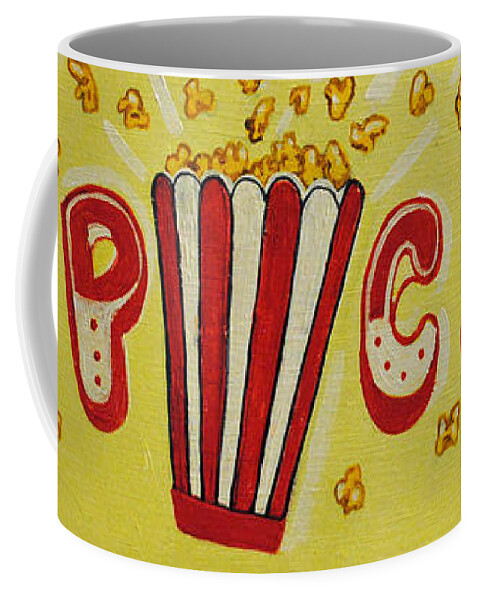 Pop Corn Coffee Mug featuring the painting Pop it Up by Patricia Arroyo