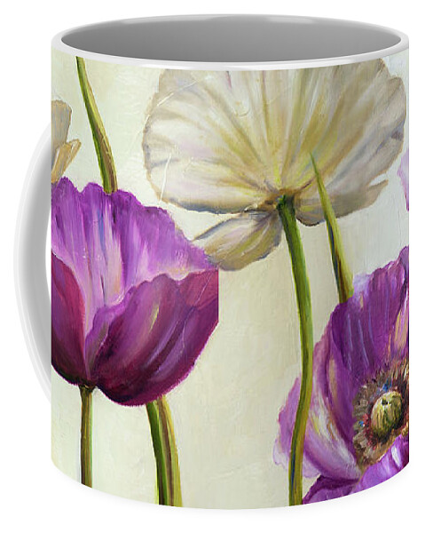 Poppies Coffee Mug featuring the painting Poppies In Spring II by Patricia Pinto