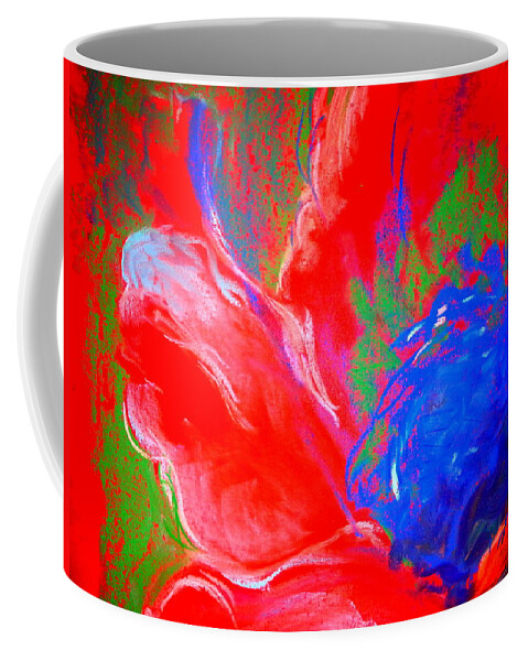 Poppy Coffee Mug featuring the painting Poppy time by Sue Jacobi