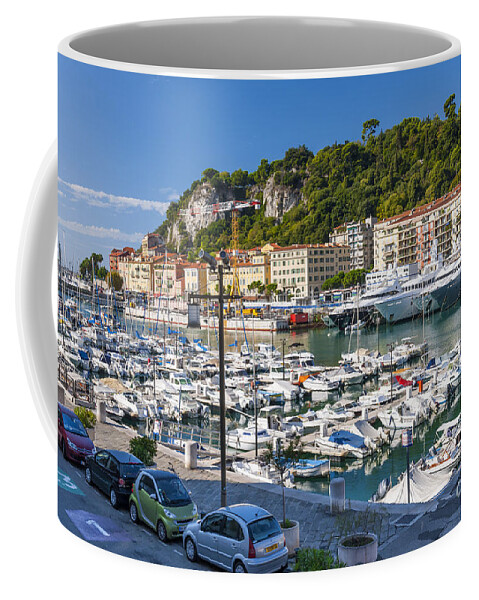 Port Coffee Mug featuring the photograph Port of Nice in France by Elena Elisseeva