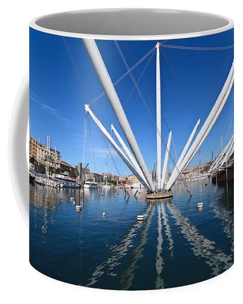 Ancient Coffee Mug featuring the photograph Porto Antico in Genova by Antonio Scarpi