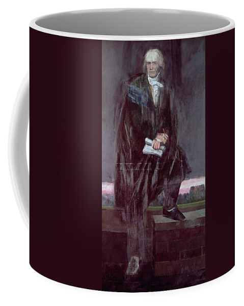 Unfinished Version Coffee Mug featuring the photograph Portrait Of Beethoven Unfinished by Barry Fantoni