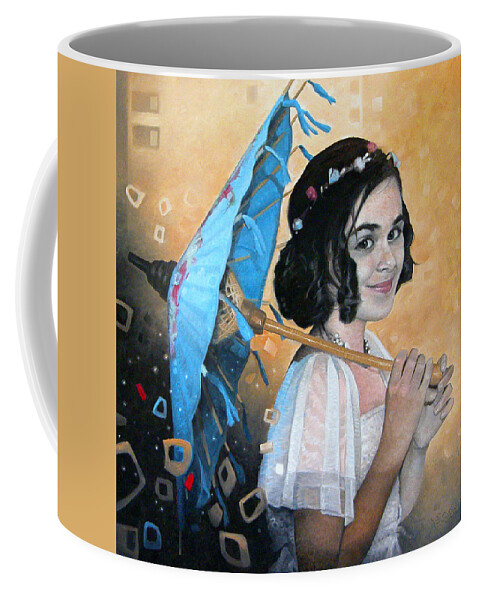Portrait Coffee Mug featuring the painting Portrait of Isabella by T S Carson