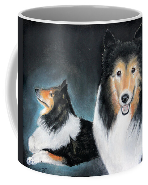 Dog Coffee Mug featuring the photograph Portrait of Love by George Wood by Karen Adams